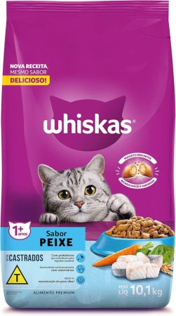 Ração Whiskas para gatos adultos castrados